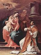 Sebastiano Ricci Heilige Familie und der Hl oil painting on canvas